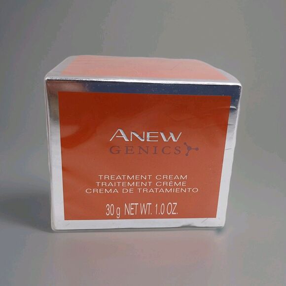 AVON ANEW GENICS Full Size Treatment Cream 1 oz. Face & Neck, NOS ++ NEW - Picture 1 of 6
